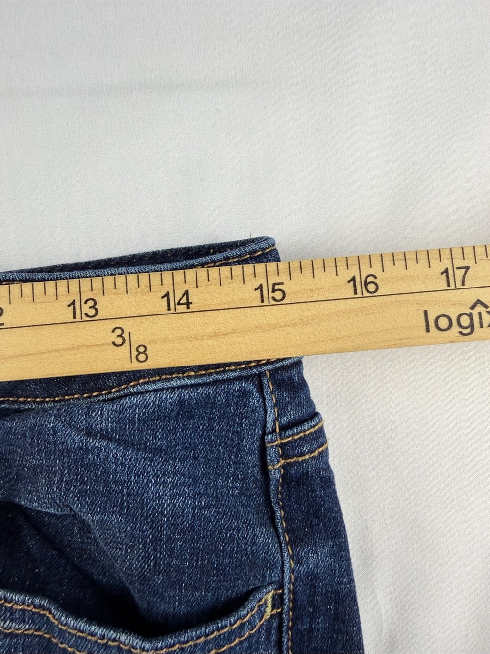 American Eagle Super Stretch Skinny Jeggings Women's Size 8 Long Low Rise - Picture 6 of 10